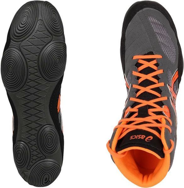 ASICS Snapdown wrestling/boxing shoe size EUR46/US12/UK11/29cm Shark/Hot Orange/Black