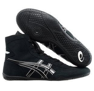 ASICS Tiger EX-EO TWR900 wrestling/boxing shoe size EUR42.5/27cm Black/Silver