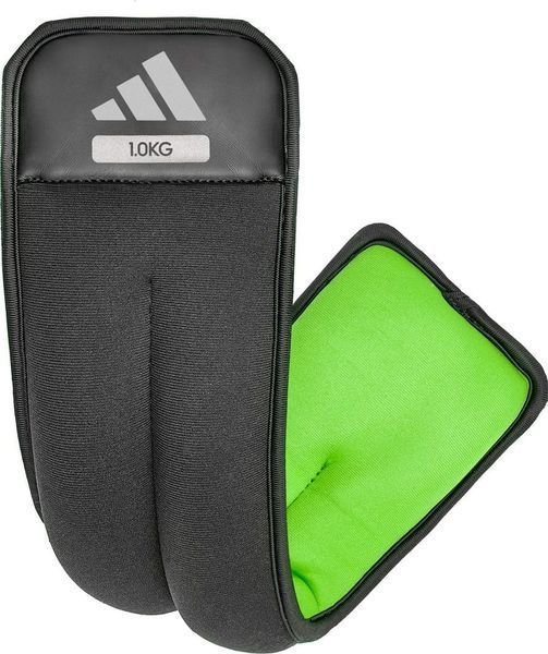 Обважнювачі для щиколотки/зап'ястя Adidas Ankle/Wrist Weights чорний, зелений Уні 0,5 кг ADWT-12320-NL фото