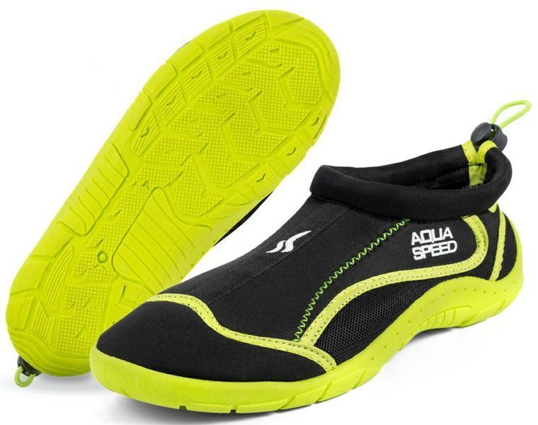 Аквашузи Aqua Speed AQUA SHOE MODEL 28A 9161 чорний, жовтий Уні 37 704-18 фото