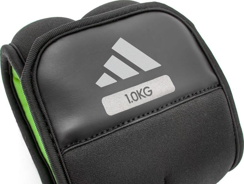 Обважнювачі для щиколотки/зап'ястя Adidas Ankle/Wrist Weights чорний, зелений Уні 0,5 кг ADWT-12320-NL фото