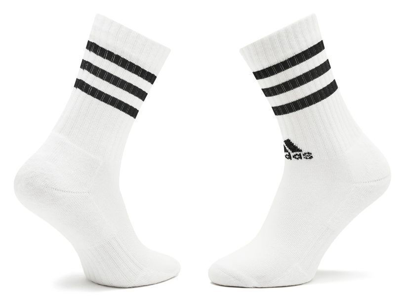 Шкарпетки Adidas 3S C SPW CRW 3P білий, чорний Уні L (43-45) HT3458 фото