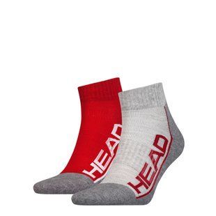 Шкарпетки Head PERFORMANCE QUARTER 2PPK UNISEX червоний, сірий Уні 35-38 791019001-070 фото