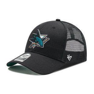 Кепка-тракер 47 Brand SAN JOSE SHARKS BRANSON MESH чорний, зелений Уні OSFA H-BRANS22CTP-BK фото
