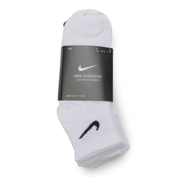Шкарпетки Nike U NK EVERYDAY LTWT ANKLE 3PR білий Уні 38-42 SX7677-100 фото