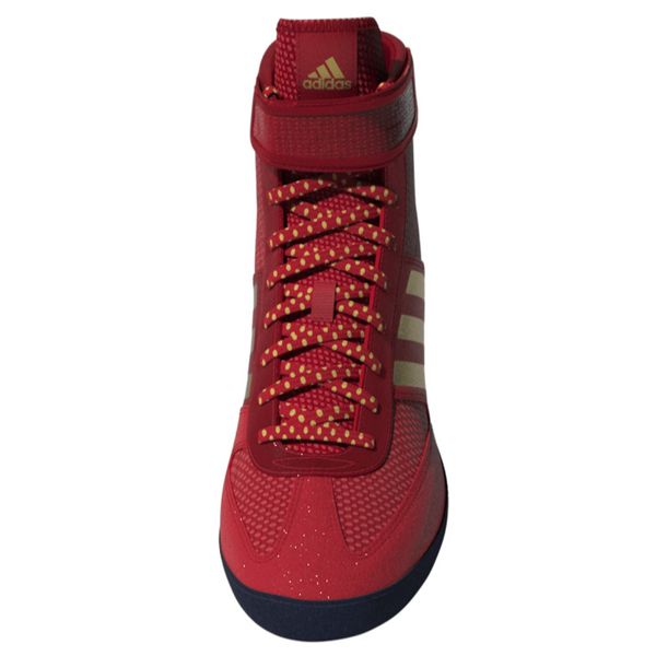 Борцівки, боксерки Adidas Combat Speed 5 р46_5 (30см) червоні з золотом (HQ1132) HQ1132 фото