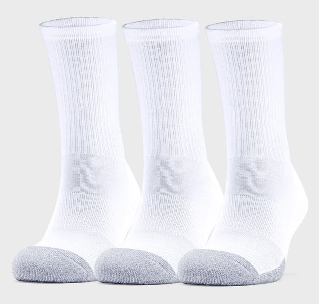 Шкарпетки UA Heatgear Crew 3pk білий Уні XL 1346751-100 фото