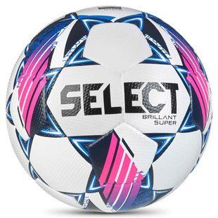 М'яч футбольний Select BRILLANT SUPER FIFA (HS) v24 синій, білий, чорний, малиновий Уні 5 361599-002 фото