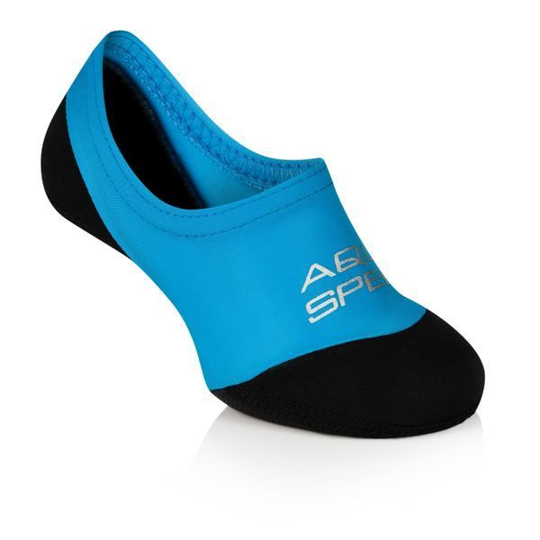 Шкарпетки для басейну Aqua Speed NEO SOCKS 6098 чорний, блакитний Діт 20-21 177-01 фото