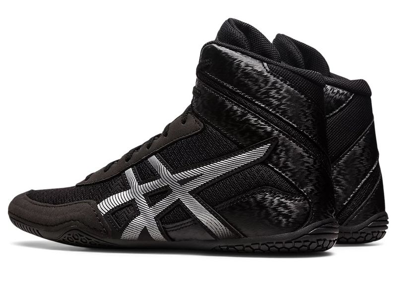 Asics MATCONTROL 3 wrestling/boxing shoe size EUR39.5/US8/UK7/25.5cm Black/Pure Silver