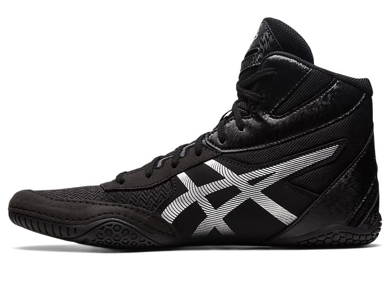 Asics MATCONTROL 3 wrestling/boxing shoe size EUR39.5/US8/UK7/25.5cm Black/Pure Silver