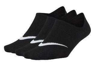 Шкарпетки Nike U NK EVERYDAY PLUS LTWT FOOTIE 3PPK чорний Жін 34-38 SX5277-011 фото