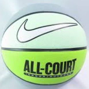 М'яч баскетбольний Nike EVERYDAY ALL COURT 8P DEFLATED VAPOR GREEN/LIGHT PUMICE/VOLT/BLACK/BK size 7 N.100.4369.332.07 фото