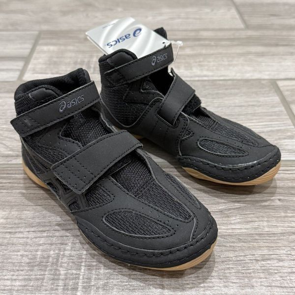 ASICS Matflex 4 GS wrestling/boxing shoe size  EUR28/US K12/17.5cm Black (C337N)