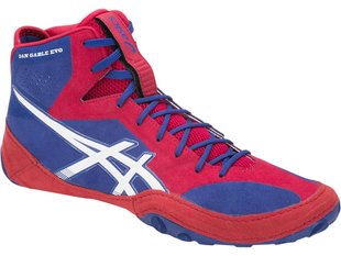 ASICS Dan Gable Evo wrestling shoes Royal Blue/Red/White (J700Y.400), 45