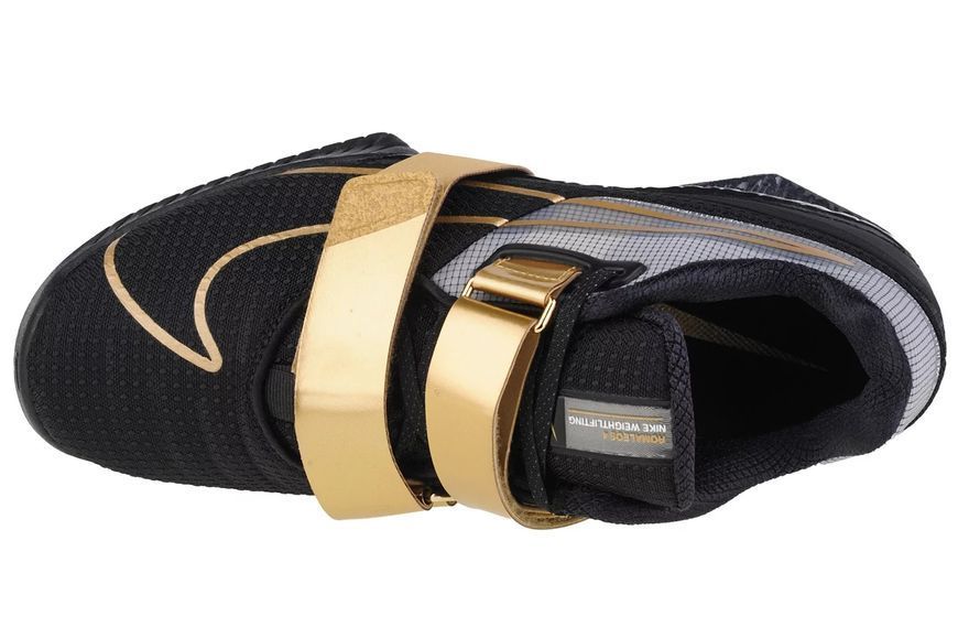 Кроссовки для тяжелой атлетики, штангетки Nike ROMALEOS 4 р42.5 (27см) черно-золотые CD3463-001 фото