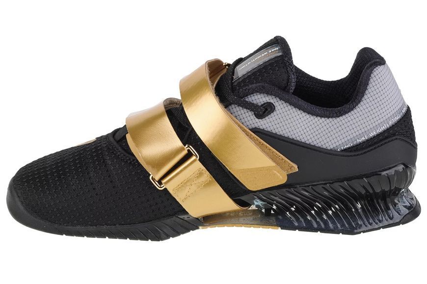 Кроссовки для тяжелой атлетики, штангетки Nike ROMALEOS 4 р42.5 (27см) черно-золотые CD3463-001 фото