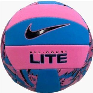 М'яч волейбольний Nike ALL COURT LITE VOLLEYBALL DEFLATED PLAYFUL PINK/LT PHOTO BLUE/BLACK size 5 N.100.9071.659.05 фото