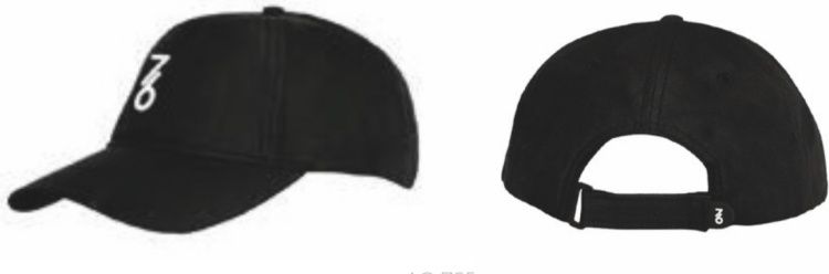 Cap 7/6 Tennis Cap black